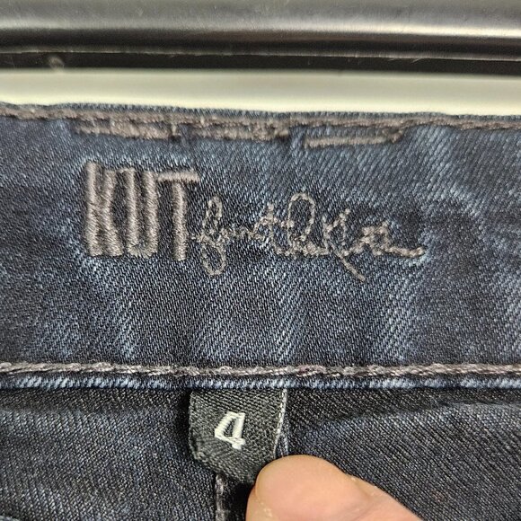 Kut from the Kloth Mia Toothpick Skinny Indigo Dark Wash Jean 4 KP691MB1 - Picture 4 of 7